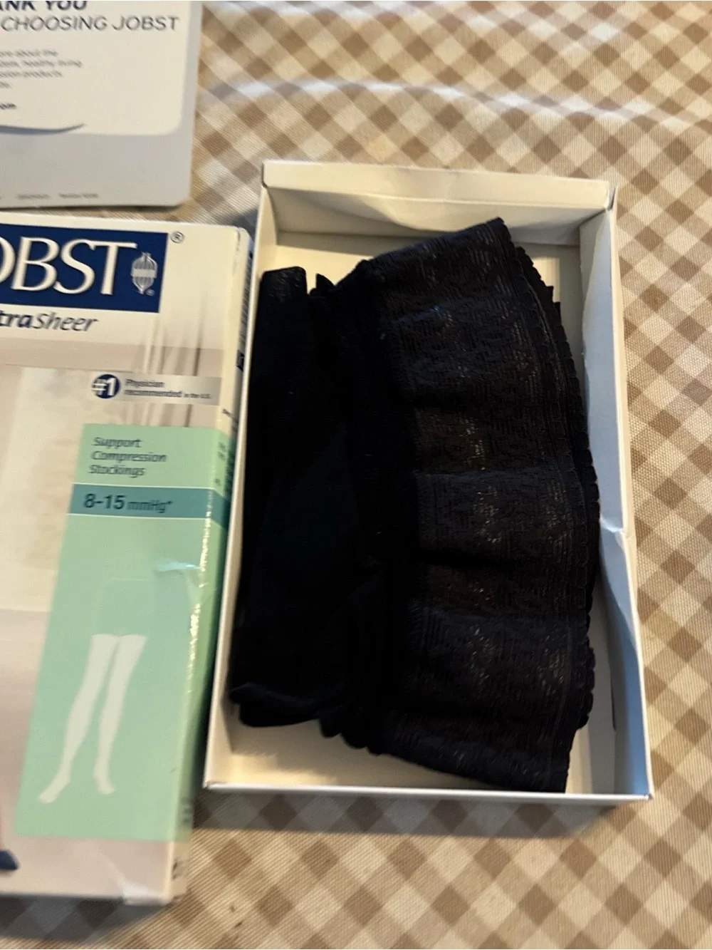 JOBST UltraSheer Support Compression Stockings in black